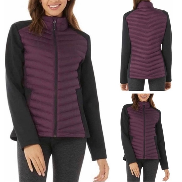 32 Degrees Ladies Mixed Media Jacket color Potent Purple Size Small NWT - Picture 2 of 12